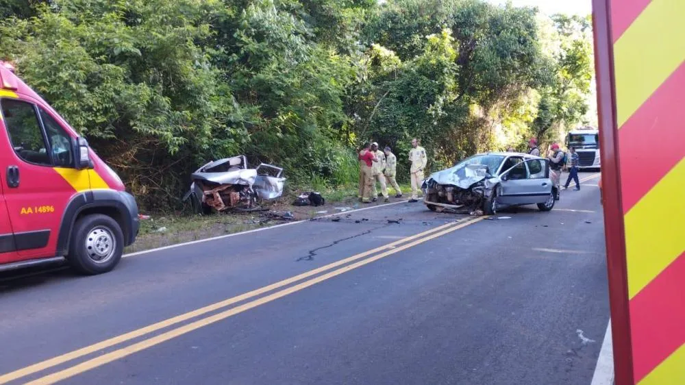 Acidente aconteceu na PR-218, no trecho que liga o entroncamento da PR-151 ao município de Joaquim Távora. Foto: Divulgação