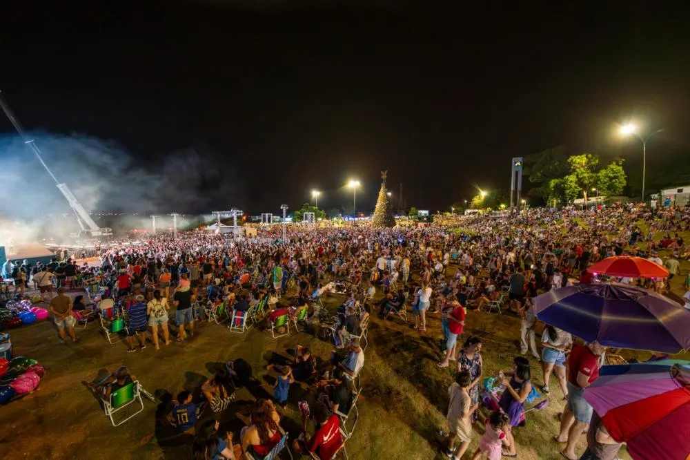 Abertura do Natal da Família no Gramadão registrou a participação de 28 mil pessoas. Foto: Alexandre Marchetti/Itaipu Binacional.