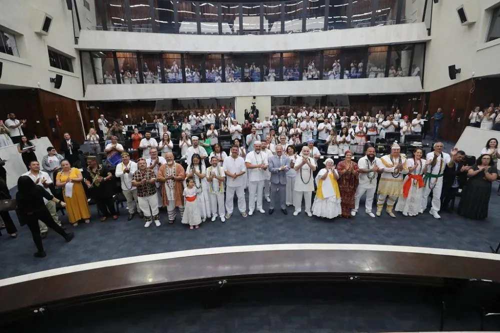 Um exemplo das ações da Casa foi a sessão solene em homenagem ao Dia da Umbanda, em novembro de 2025. Foto: Valdir Amaral/Alep