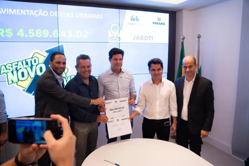 Para Jaboti, foram liberados R$ 4.589.643,01. Foto: SECID