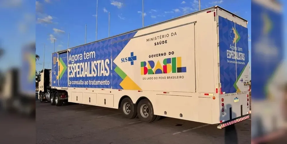  Carretas de Especialidades em Oftalmologia, programa do Governo Federal que chegará em Arapoti neste ano. Foto: Reprodução/Internet