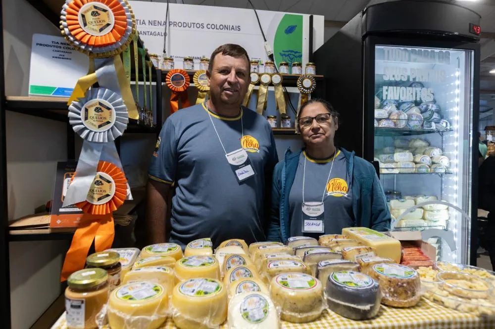 Ordilei e Solange, produtores. Foto: Jean Pavão/Itaipu Binacional.