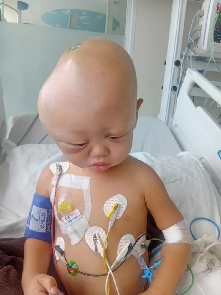 Haryel Thaynan enfrenta uma batalha difícil contra o neuroblastoma, um tipo raro e agressivo de câncer infantil. Foto: Cedida pela Família