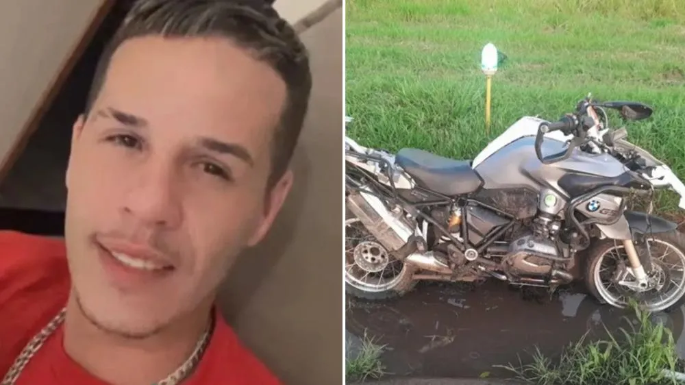 João Vitor conduzia uma “supermoto” BMW 1200 quando, ao passar pelo km 9 da rodovia, nas proximidades de um posto de combustíveis, perdeu o controle da direção e caiu em uma canaleta às margens da pista. Fotos Arquivo Pessoal/Tabajara News