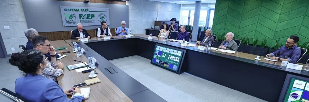 A ação conjunta foi alinhada em reunião entre os integrantes do G7 e o secretário da Fazenda, Norberto Ortigara, nesta segunda-feira (16), na sede do Sistema FAEP, em Curitiba. Foto: Senar