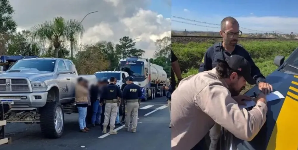 César Rincon afirma que agora vai dar entrada no processo de CNH. “Quanto à habilitação, agora eu vou tirar. Vai acabar a festa”, disse - Foto: PRF/Redes Sociais