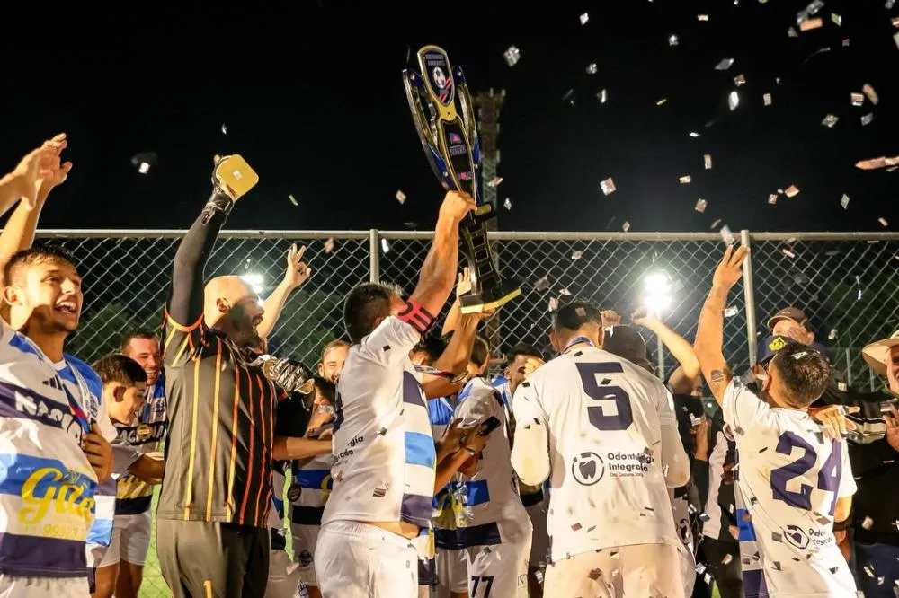 JRS/Nacional goleou o adversário e levou o título para a casa. Foto: Prefeitura de Sengés