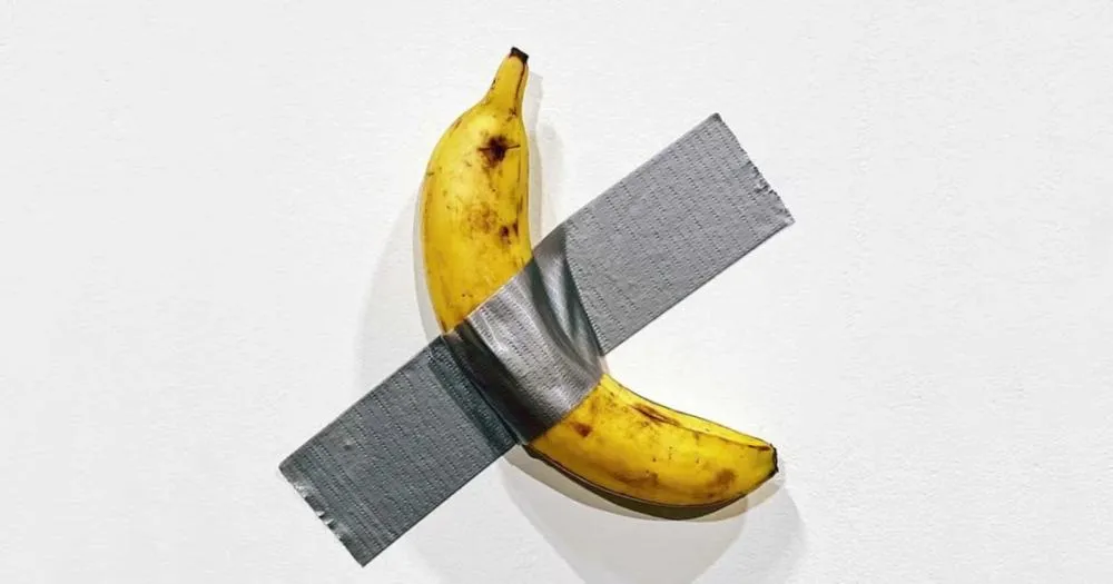 Artista italiano Maurizio Cattelan criou a peça para questionar o valor da arte. Foto: Reprodução/Centre Pompidou-Metz