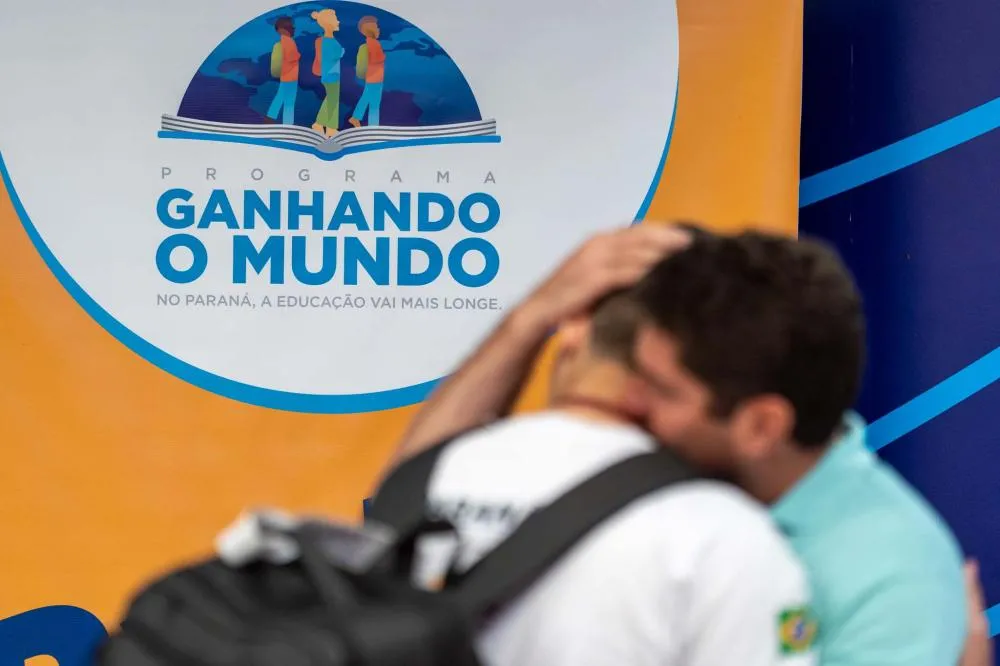 Ganhando o Mundo 2027: primeira chamada reúne estudantes dos 399 municípios do Paraná. Foto: Lucas Fermin/SEED