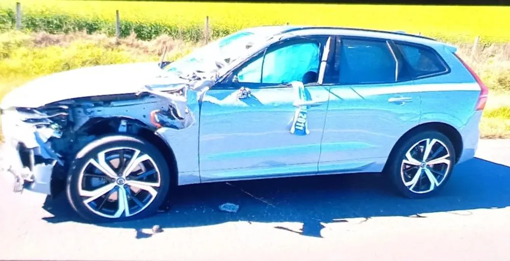 Acidente com carro de luxo deixa idoso ferido em rodovia da região