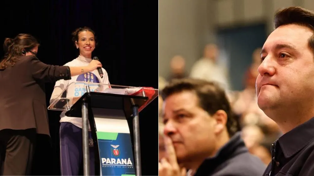 Ratinho Junior se emociona com história de intercambista durante evento do Ganhando o Mundo