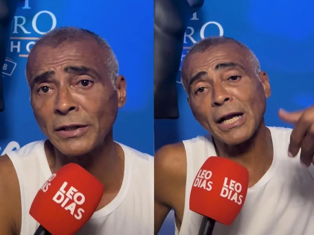 Romário em entrevista ao portal LeoDias. Foto: LeoDias