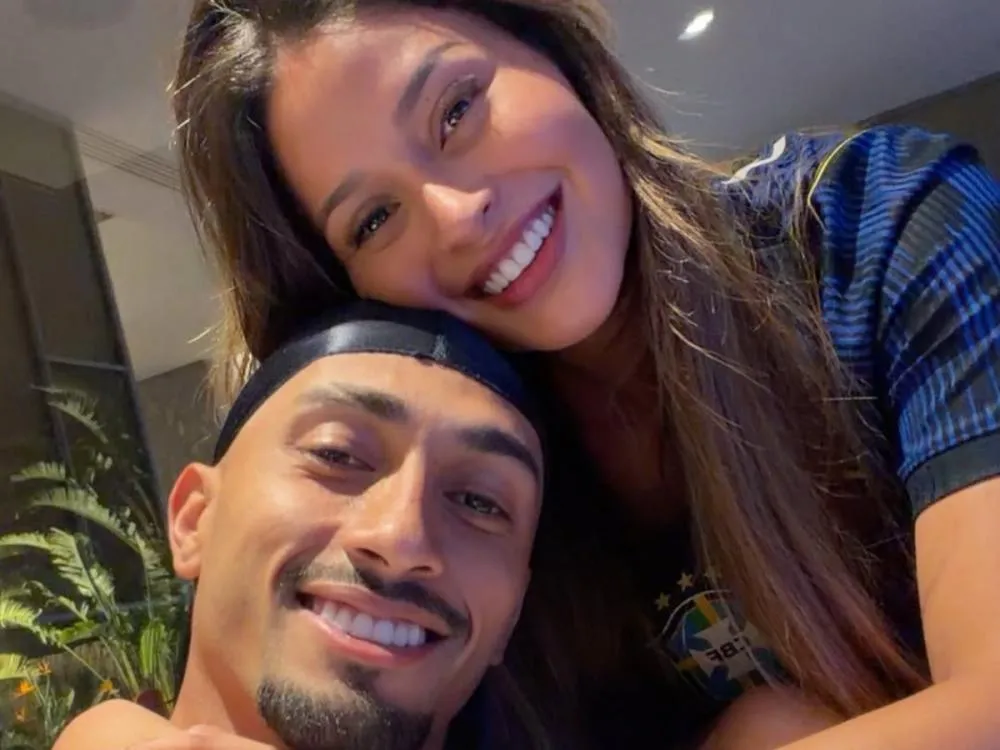 Raphinha e Natália Belloli. Foto: Reprodução/Instagram @taia_belloli