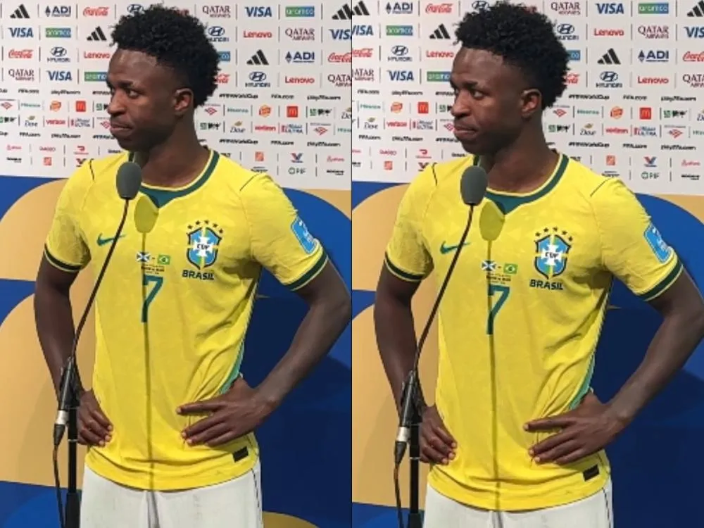 Vini Jr. celebra bom desempenho na Seleção. Foto: Reprodução/Divulgação