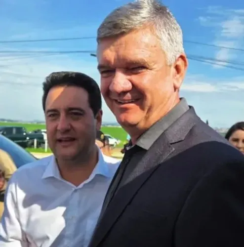 Prefeito Juca Sloboda e o governador Ratinho Junior. Foto: Reprodução/Internet