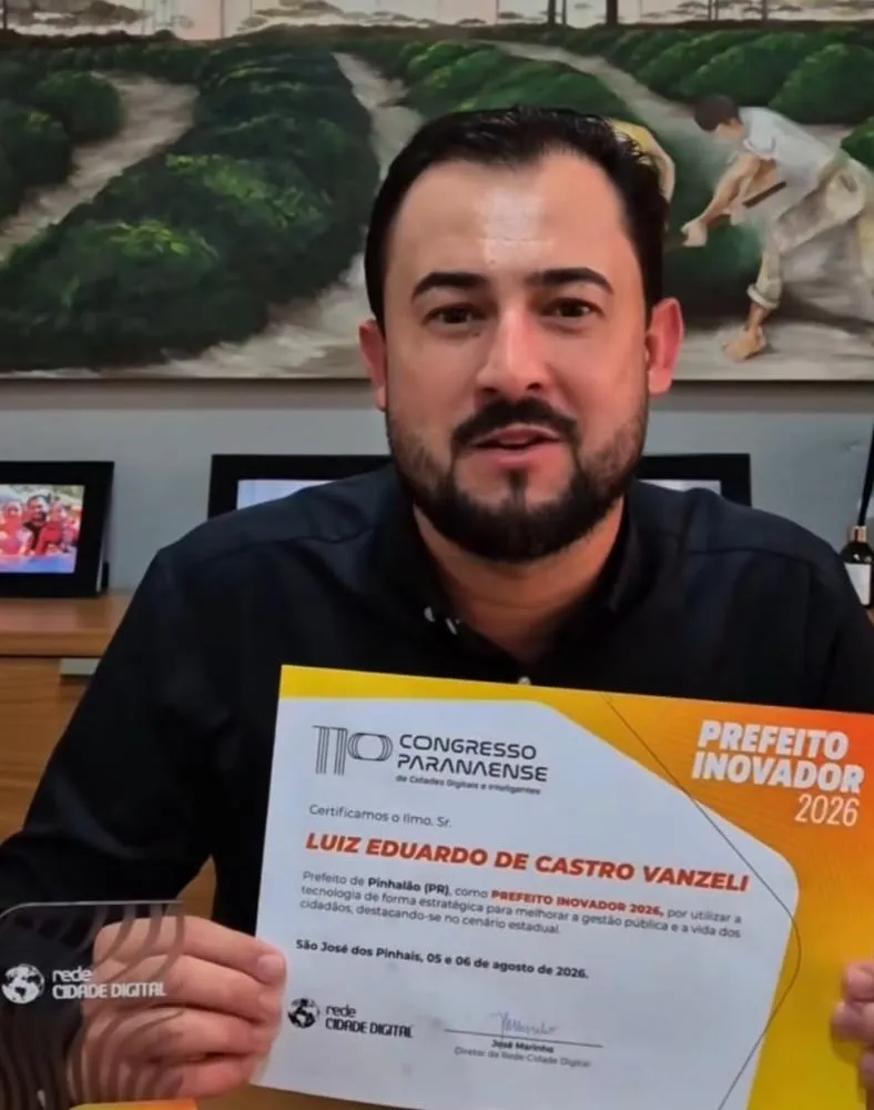 ““Esse prêmio representa que estamos no caminho certo”, disse o prefeito. Foto: Divulgação