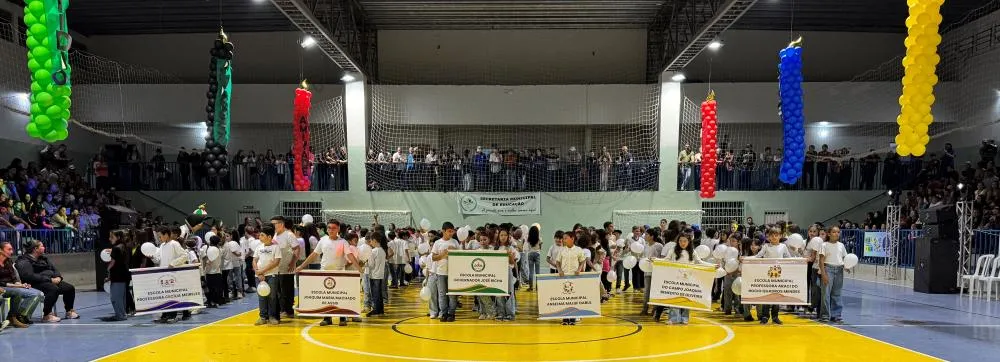 A segunda edição das Olimpíadas Escolares de Wenceslau Braz começou na última sexta-feira (14). Foto: GF Aceleradora