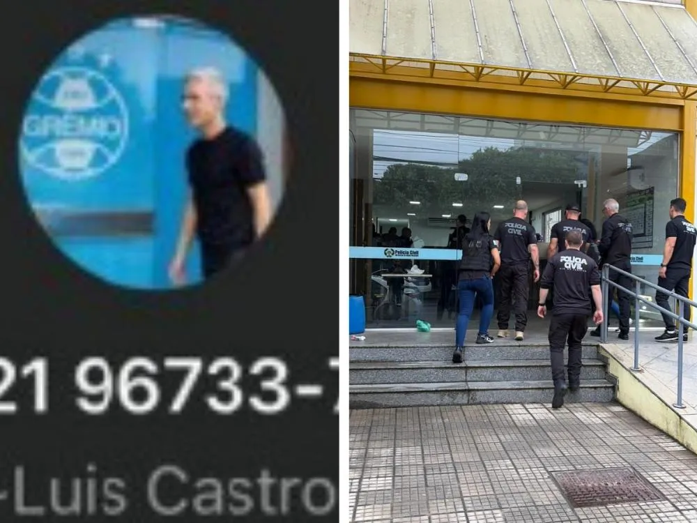 (Suspeito de aplicar golpes em jogadores do Grêmio foi preso em Itaperuna (RJ) / Fotos: Polícia Civil RS)