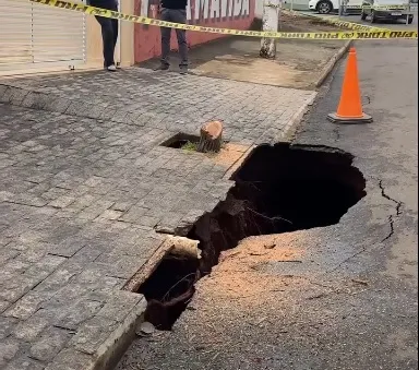 Prefeitura identifica novos afundamentos em diferentes pontos de Wenceslau Braz