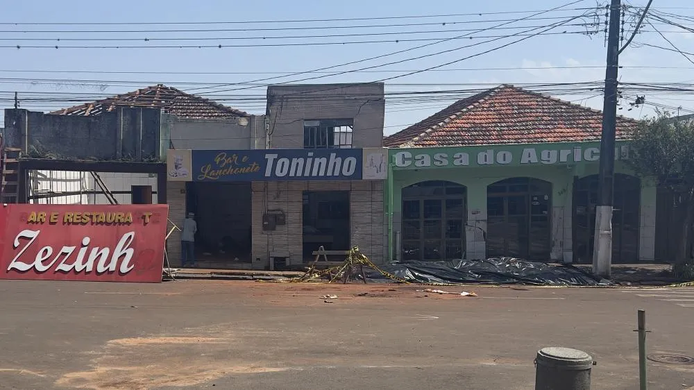 Sanepar se posiciona e descarta falha em suas redes como causa de colapso em imóveis no centro de Wenceslau Braz