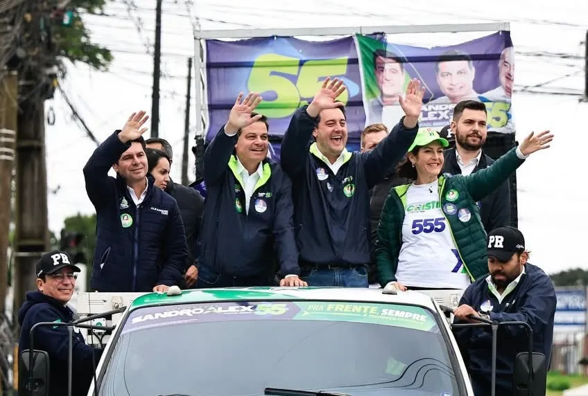 Ratinho Junior, Sandro Alex e Curi fazem carreatas no Norte Pioneiro