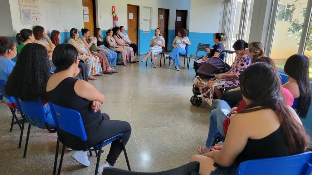 Gestantes participam de encontro com orientações de profissionais em Arapoti