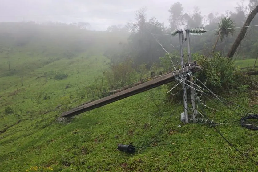 Norte Pioneiro segue em alerta de perigo para tempestades até a noite de segunda-feira