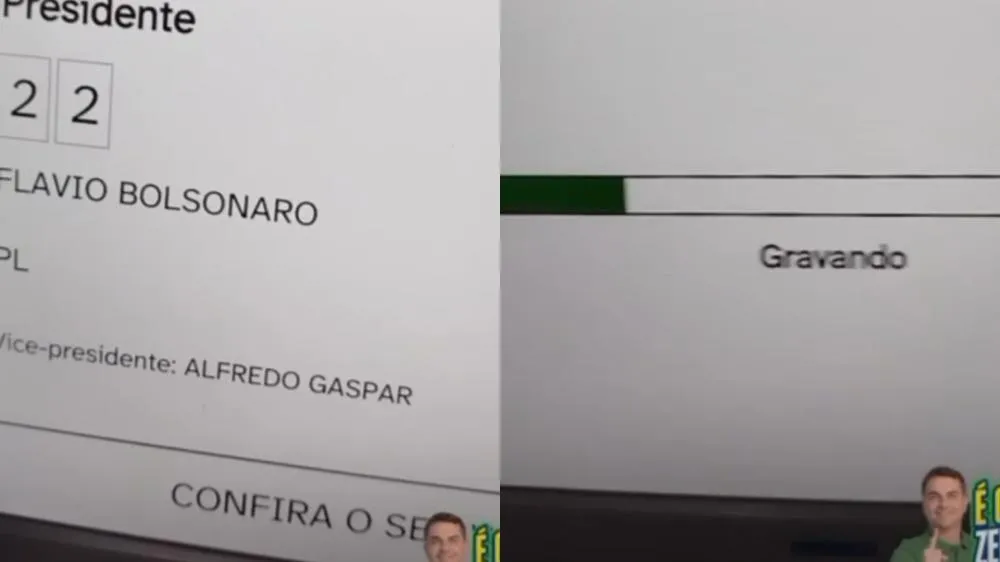 Imagens foram divulgadas na rede social da própria eleitora. Foto: Divulgação