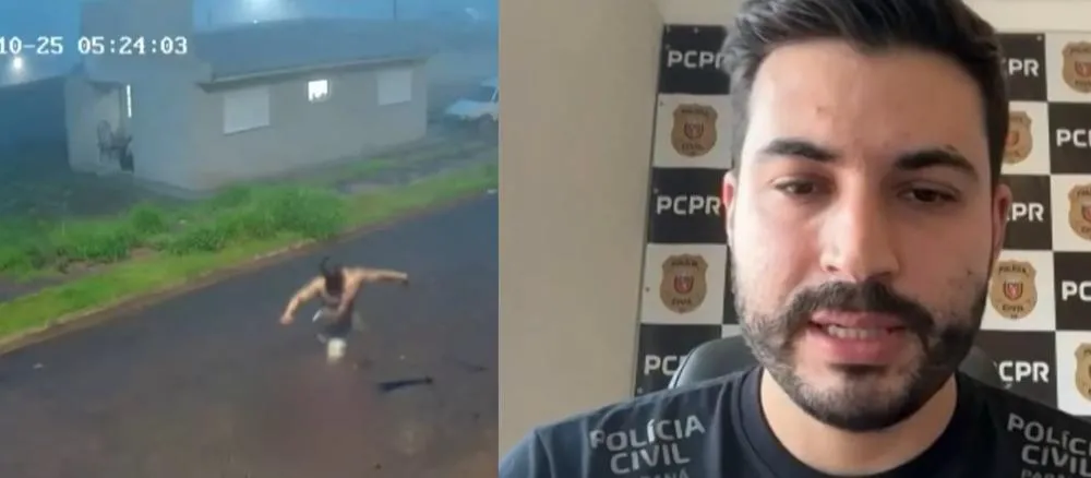 Mulher é brutalmente agredida pelo namorado no meio da rua em Joaquim Távora